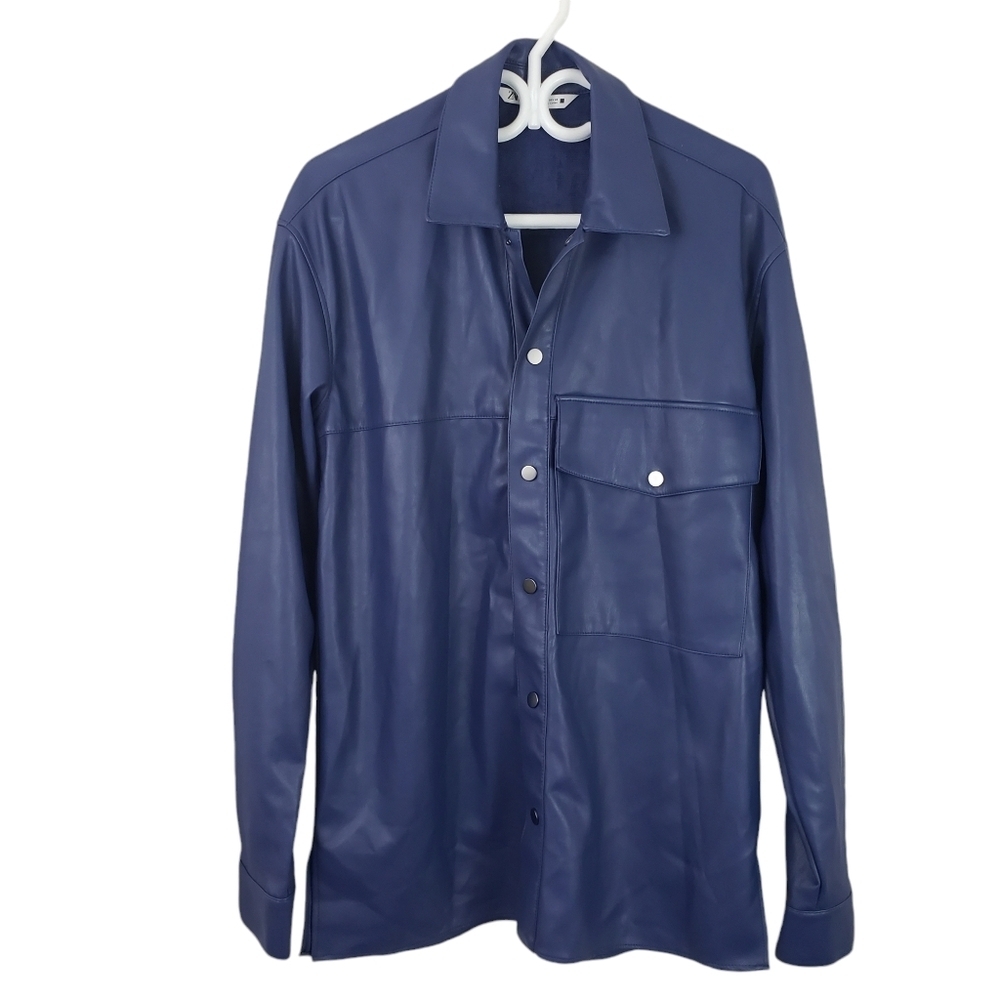 Zara Faux Leather Overshirt